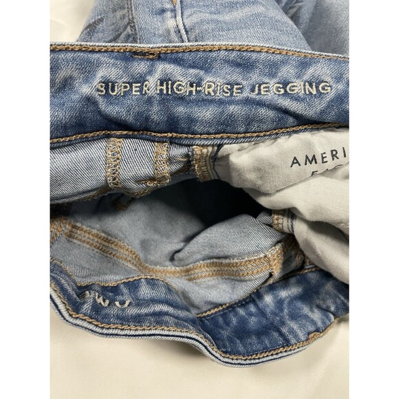 American Eagle Jeans Next Level Stretch Women's Size 2 Super High Rise Jegging - Picture 7 of 15